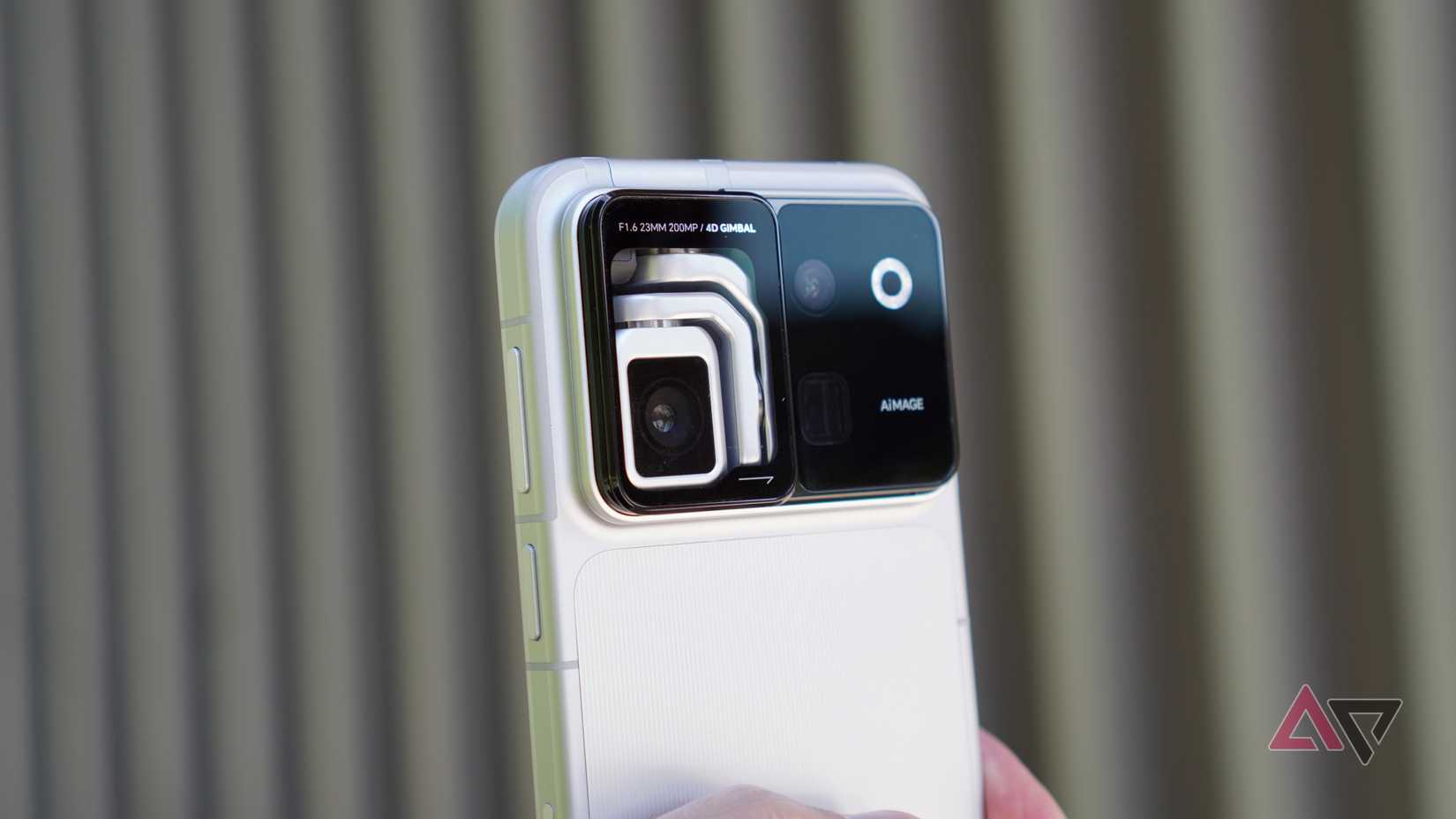 The Honor Robot Phone's gimbal camera folded away