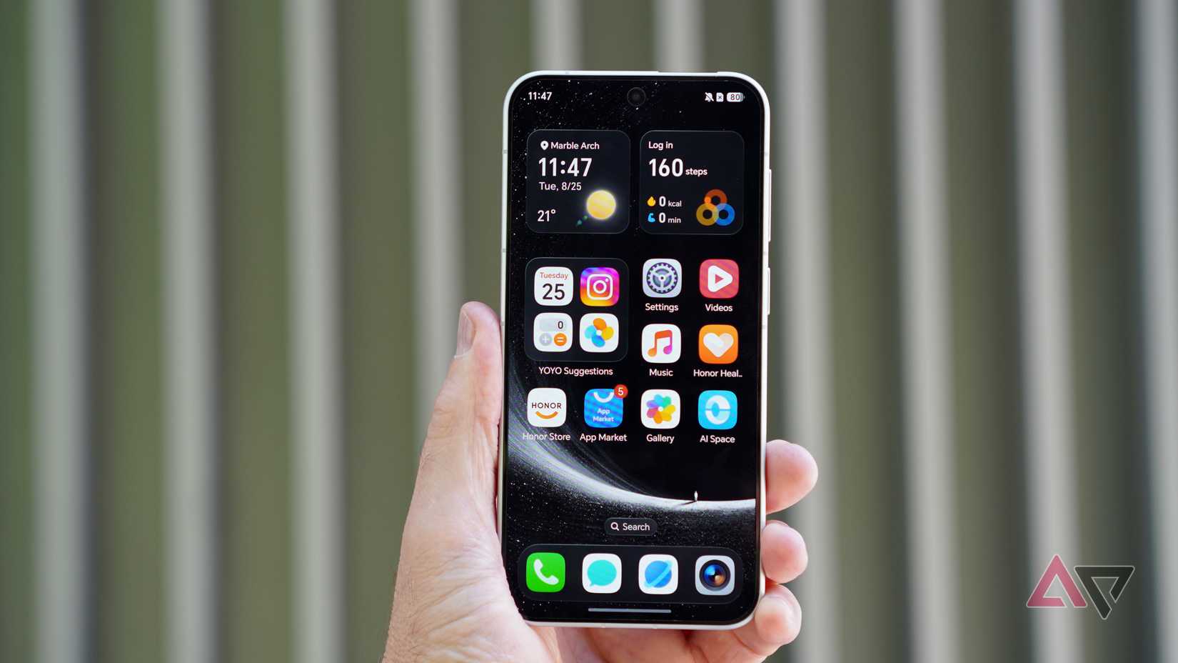 The Honor Robot Phone's screen