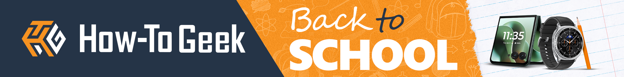 How-To Geek back to school banner.