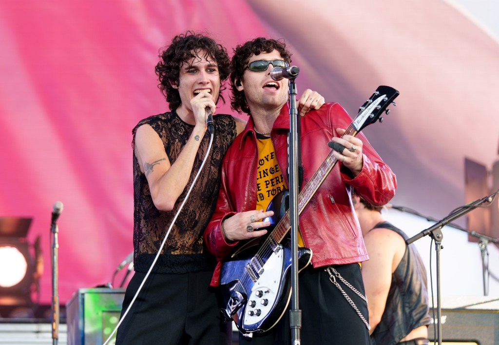 Sombr and Luke Hemmings at Lollapalooza 2026