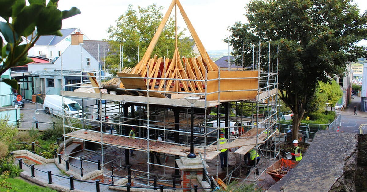 Letterkenny's Market Square bandstand takes its final bow
