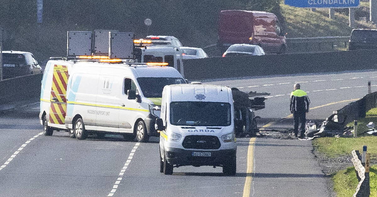 Man and woman (80s) seriously injured in M50 crash
