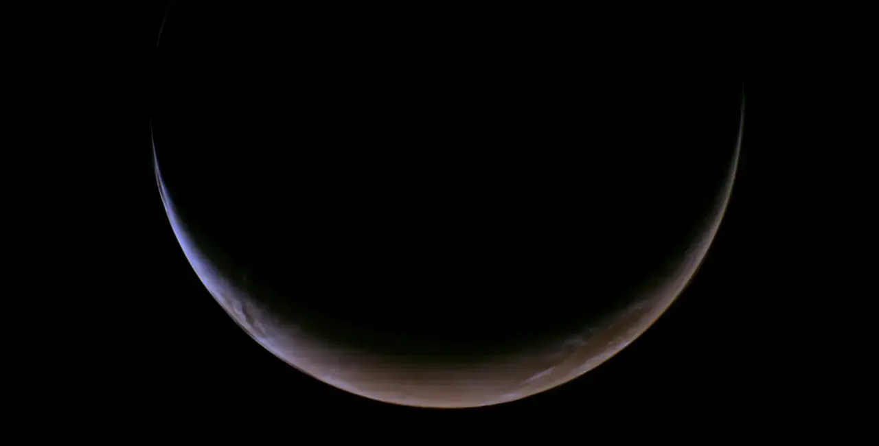 Mars as seen by the Psyche probe upon its arrival near the planet on May 15
