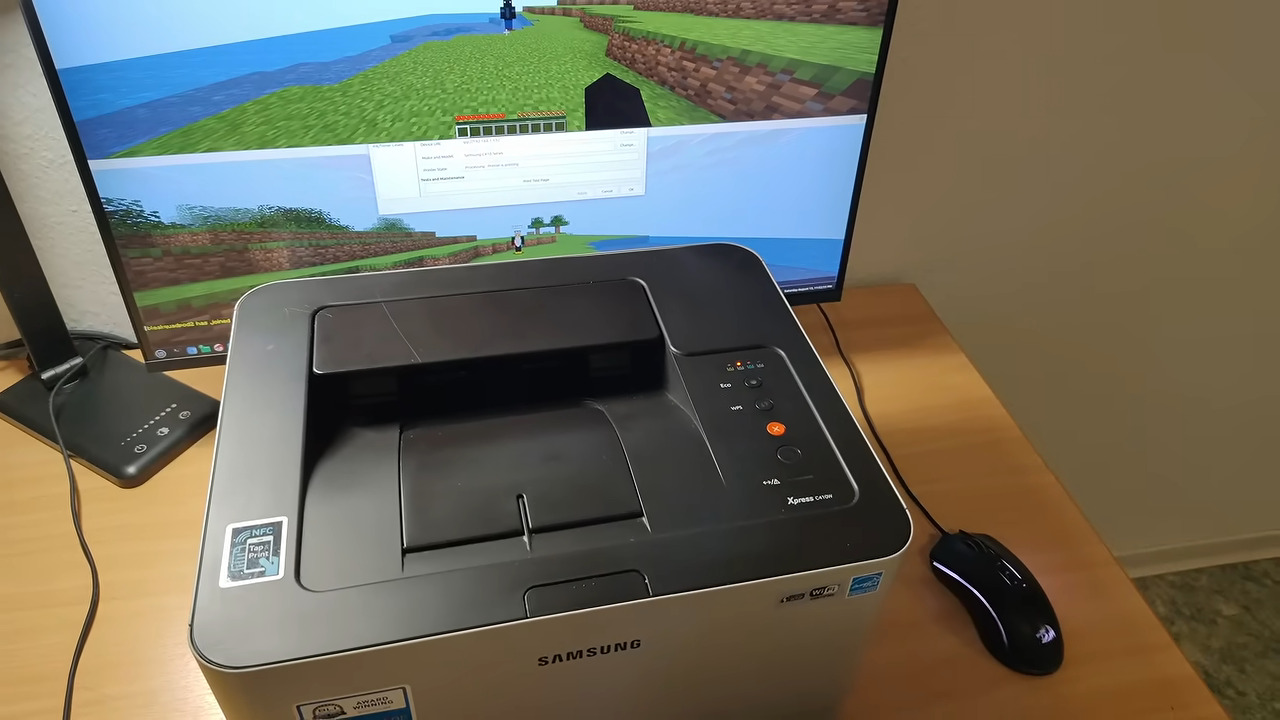 Samsung Printer Is The Next Frontier Of Minecraft Servers