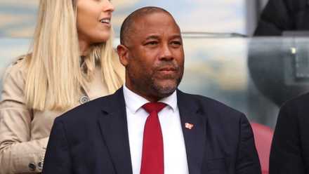 Liverpool icon John Barnes at Anfield in 2024