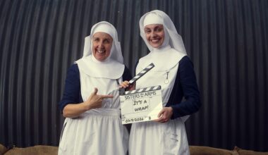 Call the Midwife: Sisters in Arms cast celebrate filming wrapping on three-part BBC Christmas special in newly released pictures