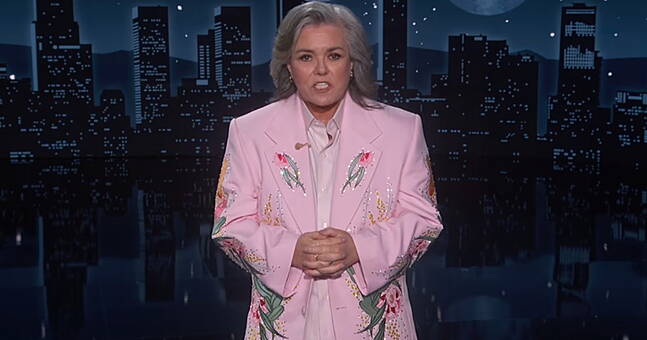 Rosie O'Donnell discusses Ireland move as guest host of Jimmy Kimmel Live!