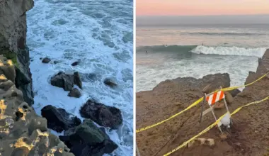 The Cliff at Steamer Lane Collapsed Into the Ocean…Again