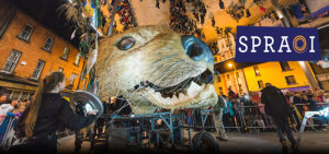 spraoi festival parade image on the street in Waterford