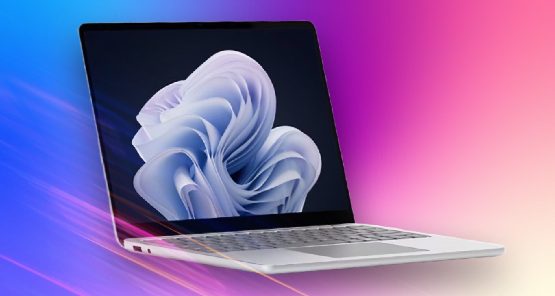 Microsoft Surface 13 8GB on a multicolored background