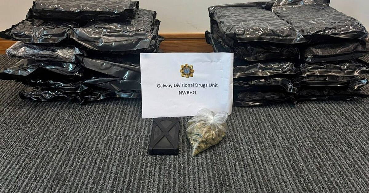 Two men arrested after €233,000 worth of cannabis seized in Galway