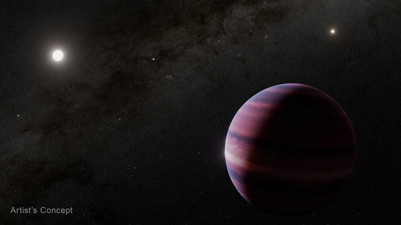 Artist's concept of a gas giant orbiting Alpha Centauri. Credit - NASA, ESA, CSA, STScI, R. Hurt (Caltech/IPAC)
