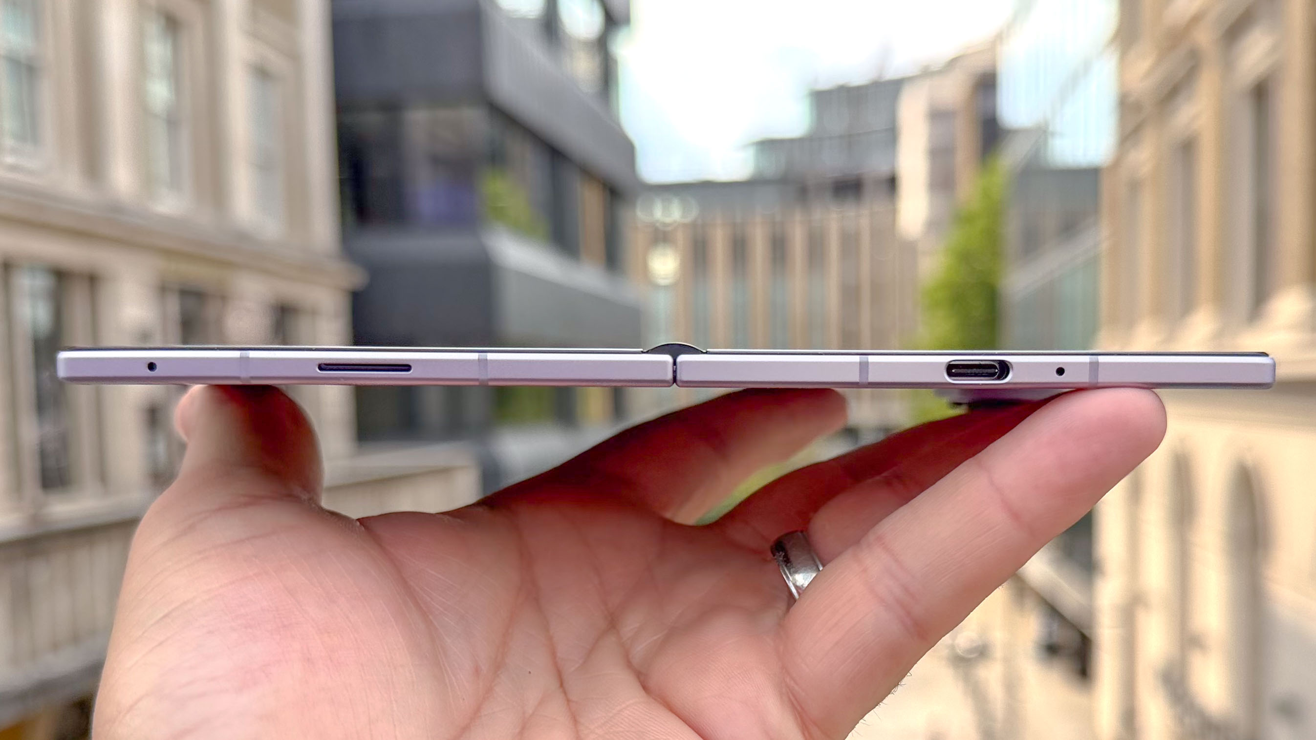 Galaxy Z Fold 8 shown held in-hand