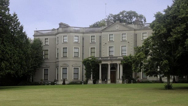 A view of Farmleigh House in west Dublin