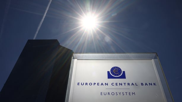 Image of ECB signage against a sunny background