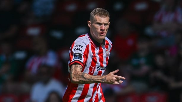 James McClean of Derry City during the Club Orange Men's FAI Cup Second Round match between Derry City and Tolka Rovers at The Ryan McBride Brandywell Stadium in Derry