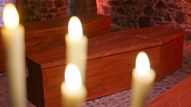Coffins were part of the mission in episode three