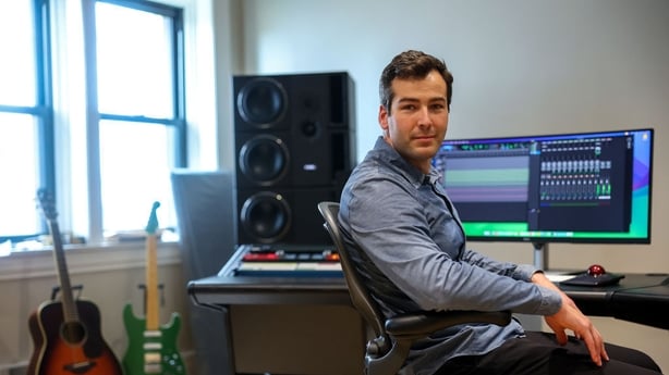 Cambridge, MA - June 20: Portrait of Mikey Shulman, co-founder of Suno. (Photo by Barry Chin/The Boston Globe via Getty Images)