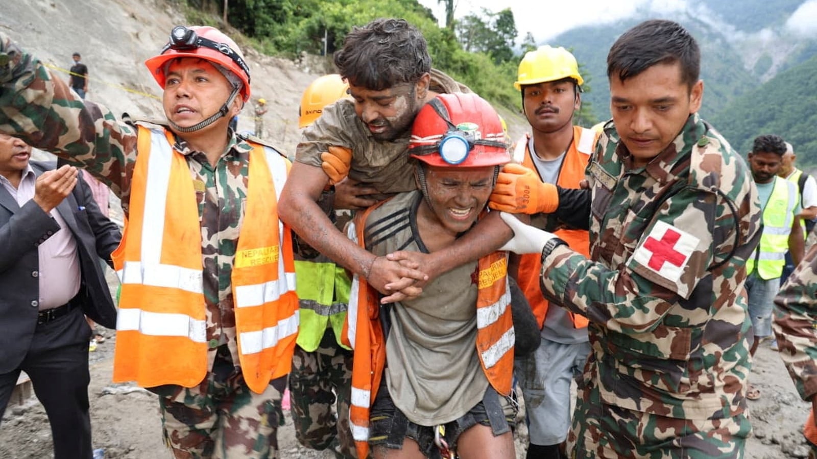 Two trapped tunnel workers rescued in Nepal 'miracle'