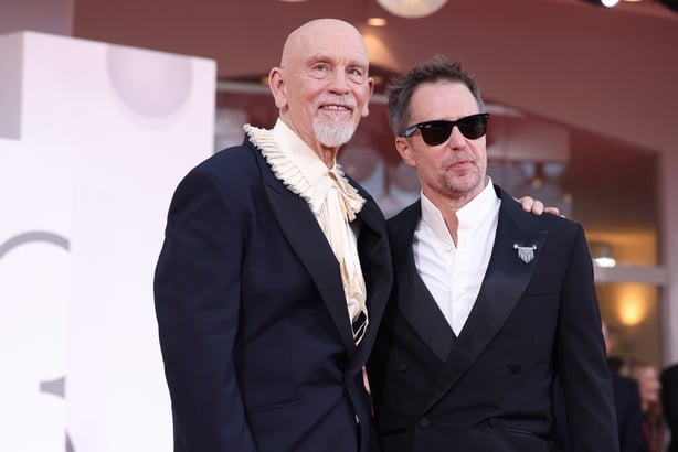 Sam Rockwell and John Malkovich attend the Wild Horse Nine premiere at the Venice Film Festival on 3 September, 2026. (Photo by Stefania D'Alessandro/WireImage)