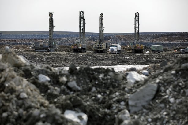 Drills stand at the Agnico Eagle Mines Ltd. Amaruq mine site in Amaruq, Nunavut, Canada, on Tuesday, July 30, 2019. Mining is the largest private sector employer in Canada's Arctic, generating up to a quarter of gross domestic product across the three northern territories and accounting for one in s