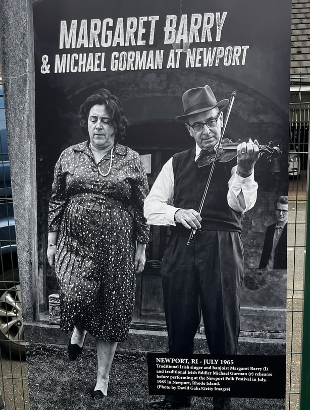 Margaret Barry pictured on a poster from 1965