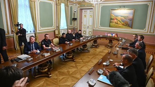 Ukrainian officials and US envoys hold talks in Kyiv