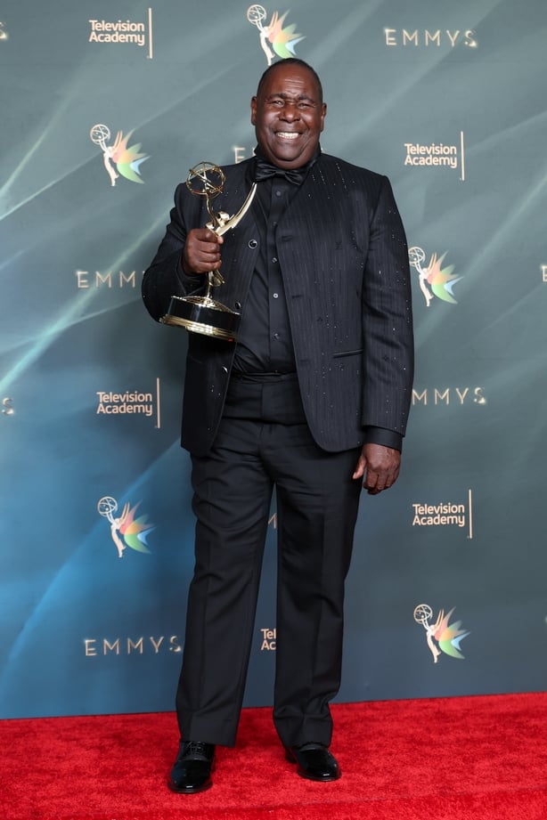 Ernest Harden Jr wins the Outstanding Guest Actor in a Drama Series award for The Pitt at the 78th Emmy Awards Night 2 held at Peacock Theater on 6 September, 2026 in Los Angeles, California. (Photo by JC Olivera/Variety via Getty Images)