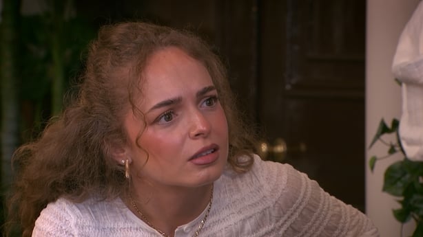 Aoife in deep conversation