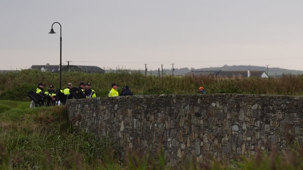 Garda at the Irish Open course in Doonbeg, Co Clar