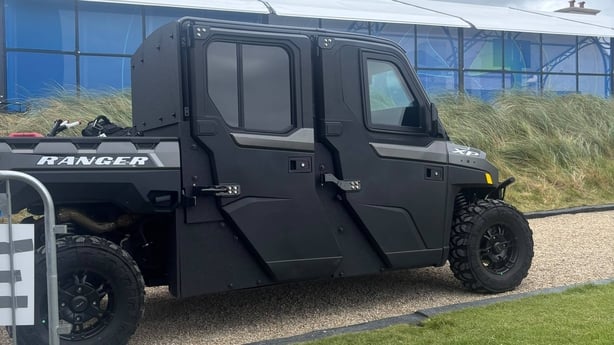 Donald Trump's armoured golf buggy
