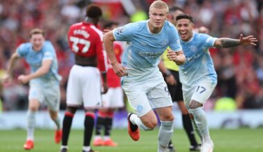 Haaland tips scales for 10-man City in Manchester derby