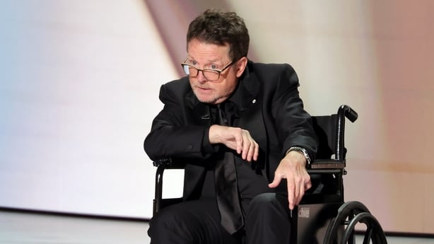 Michael J. Fox accepts the Bob Hope Humanitarian Award onstage during the 78th Primetime Emmy Awards at Peacock Theater on September 14, 2026 in Los Angeles