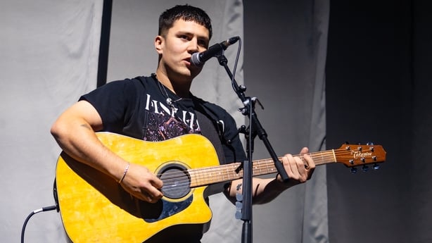 Aaron Rowe performs onstage during a concert at The O2 Arena on 16 September, 2025 in London. (Photo by Lorne Thomson/Redferns)