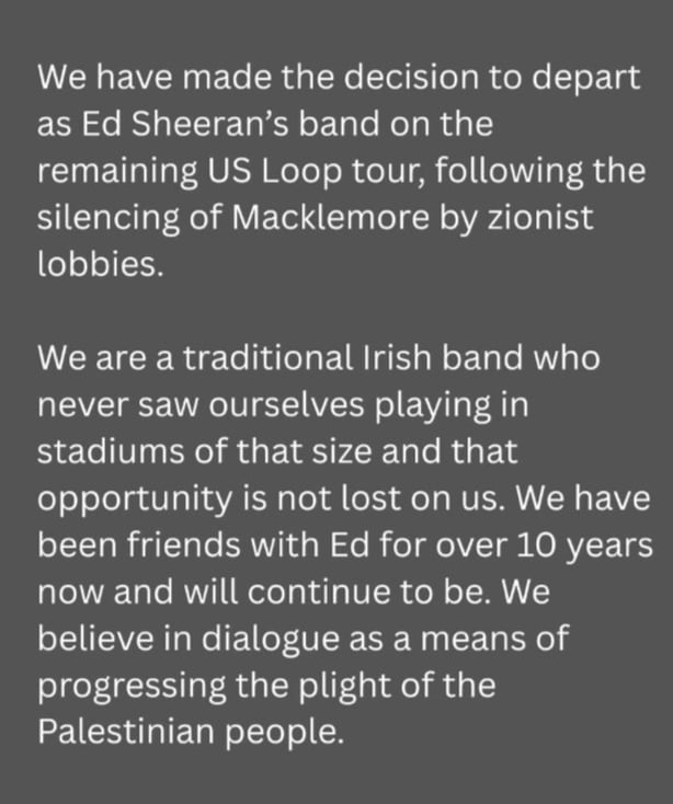 Beoga posted a lengthy statement on Instagram