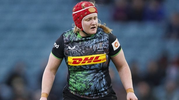 LONDON, ENGLAND - DECEMBER 20: Harlequins' Aoife Wafer during the Premiership Women's Rugby match between Harlequins Ladies and Bristol Bears Women at Allianz Stadium on December 20, 2025 in London, England. (Photo by Bob Bradford - CameraSport/ via Getty Images)