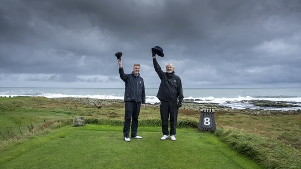Tom Coyne and Bill Murray in A Course Called Ireland Photo: BBC/Stellify Media (a Sony Pictures Television company)/Christopher Barr