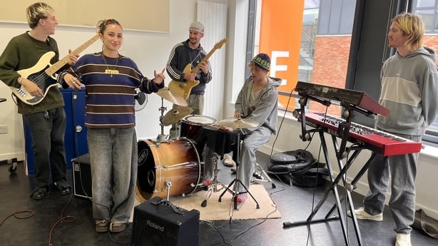 Avenue 68 rehersing for Culture Night - Pic - Evelyn O'Rourke - RTE