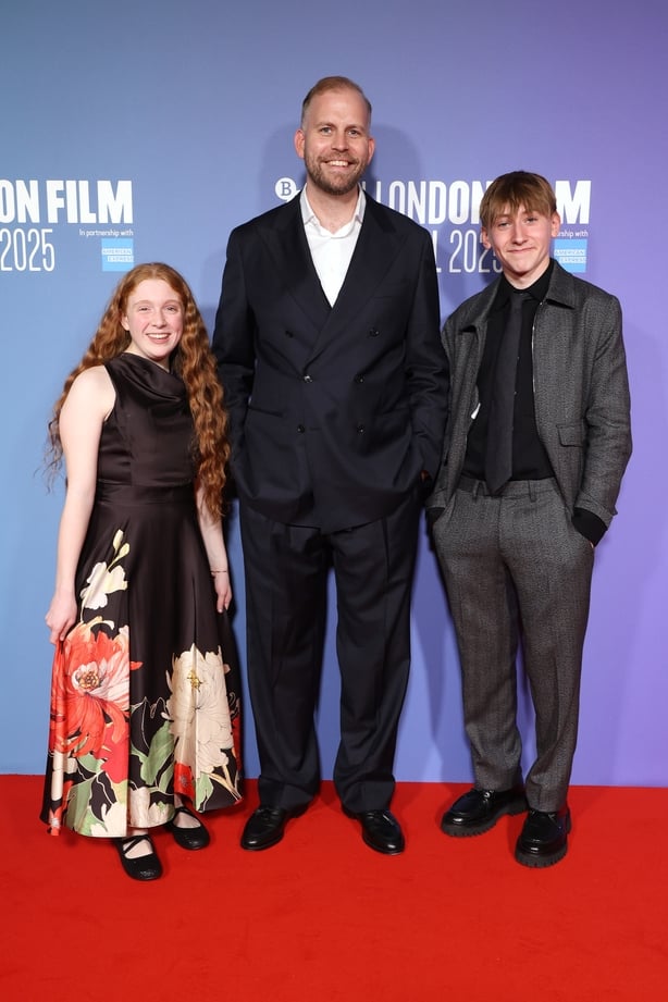 (L-R) Nia Brown, Jonatan Etzler, and Eddie Waller attend the Bad Apples screening during the BFI London Film Festival at the BFI Southbank on 9 October, 2025 in London. (Photo by Lia Toby/Getty Images for BFI)