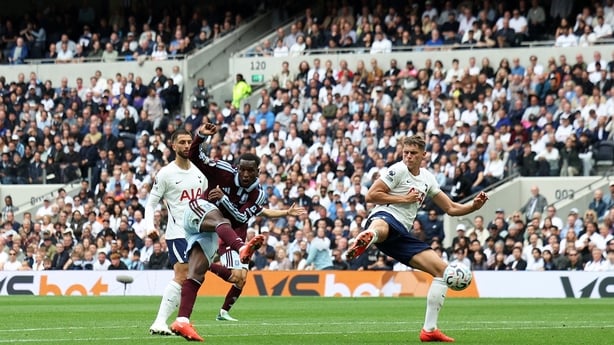 Nicolas Jackson of Aston Villa scores against Tottenham - Premier League, September 2026