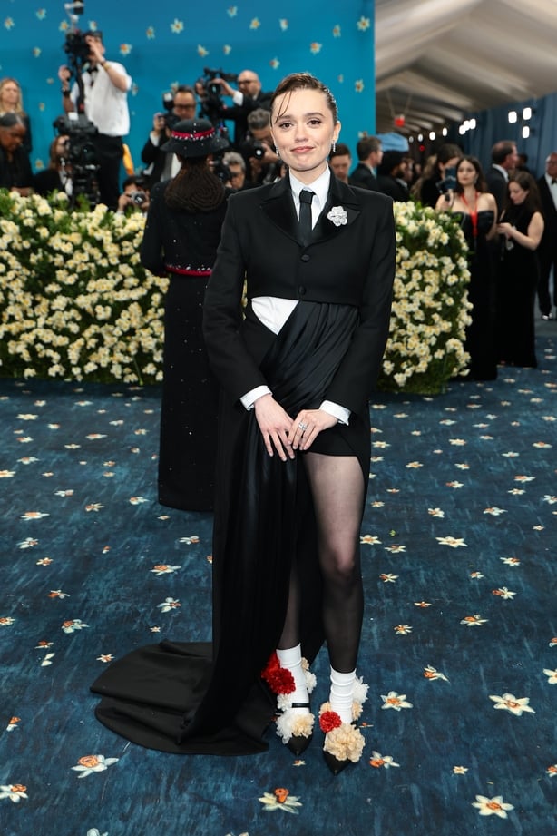 Aimee Lou Wood attends the 2025 Met Gala
