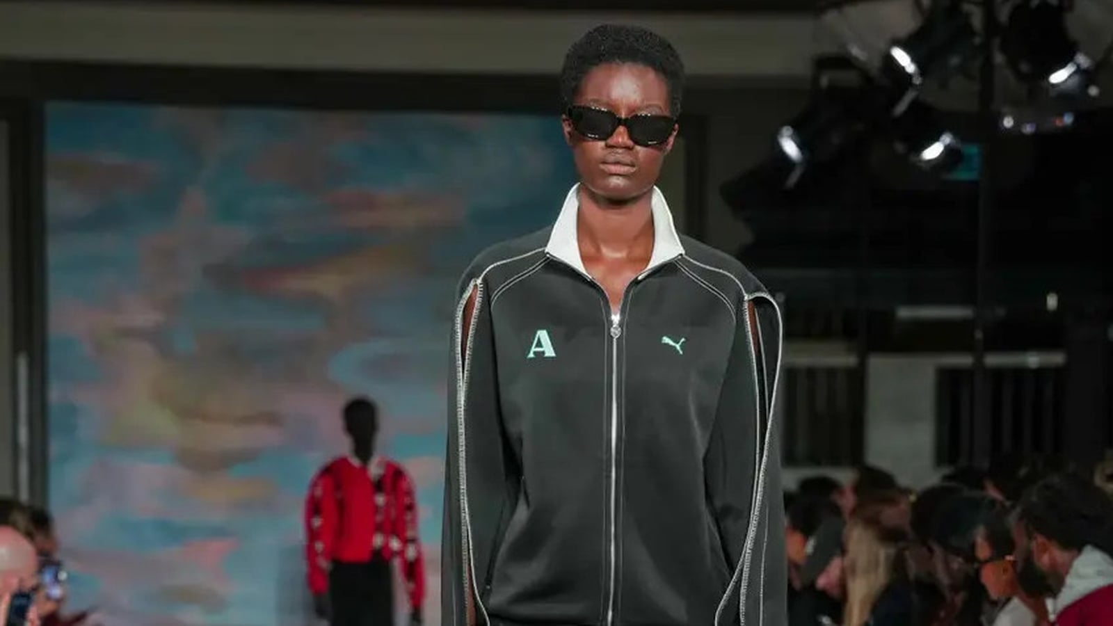 Puma at LFW: Tracksuits with silk, fringe and pops of colour
