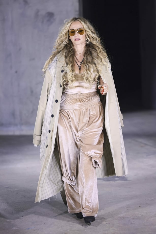 Drea de Matteo walks the OnlyFans x Natasha Zinko show during London Fashion Week