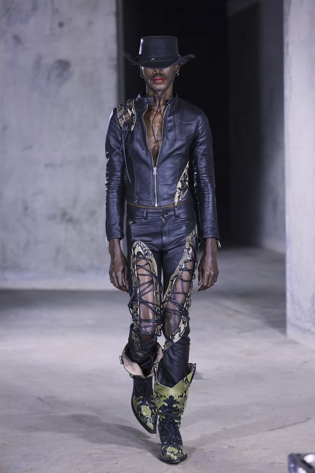 A model walks the OnlyFans x Natasha Zinko show