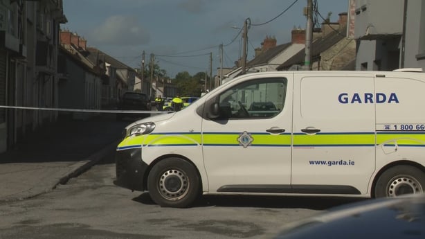 Scene of a crash that on Connaught Street, Athboy, Co Meath, at around 2am