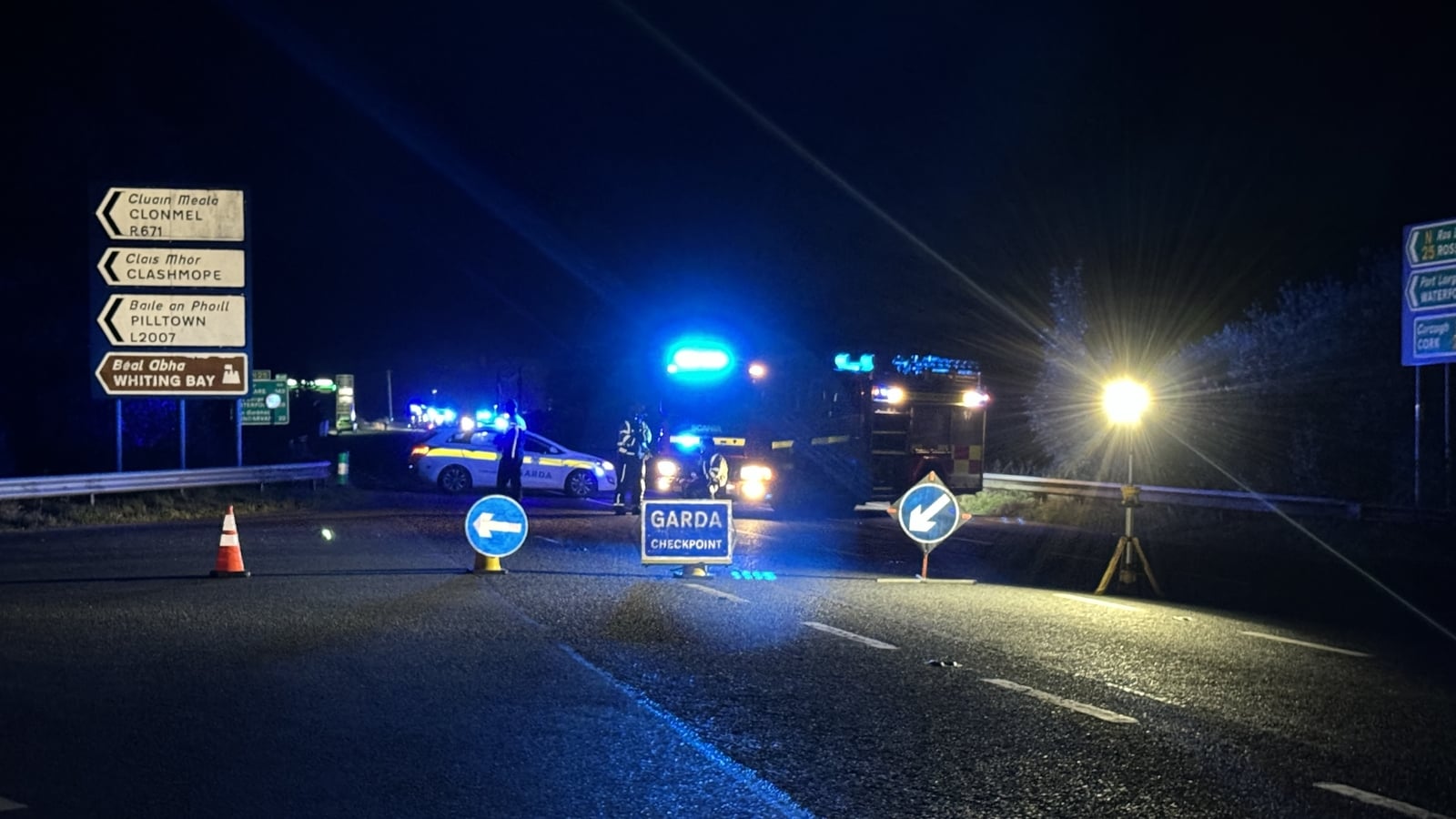 Man dies after collision between car and bus in Waterford