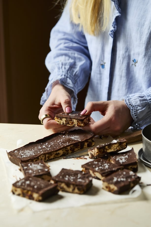 Date Caramel Ice Cream Squares