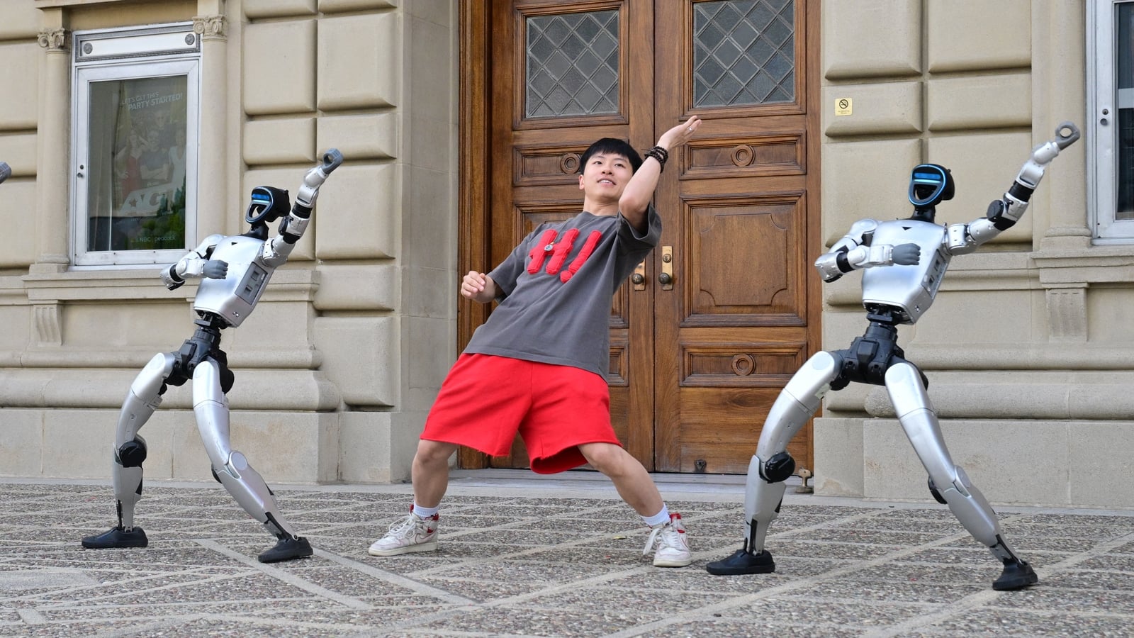 Robot dancers limber up for America's Got Talent final