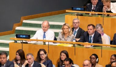 Where does Ireland sit at the UN General Assembly?
