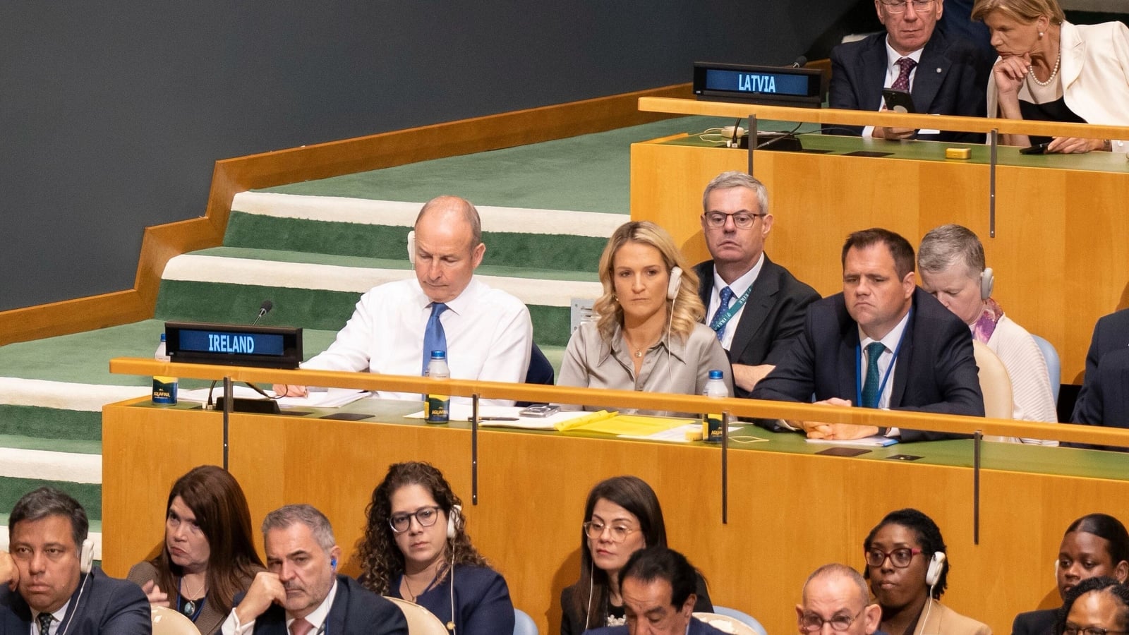 Where does Ireland sit at the UN General Assembly?
